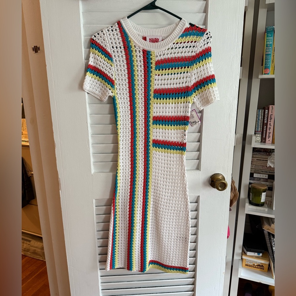 SOLID & STRIPED Multicolor Knit Dress